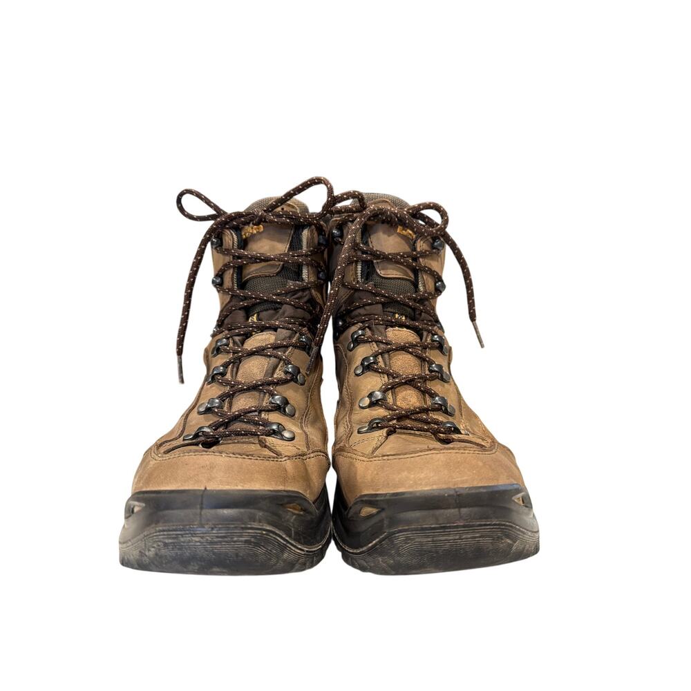 LOWA Men's Renegade Brown Leather Sz 10 GTX Mid hiking boots Vibram outsole